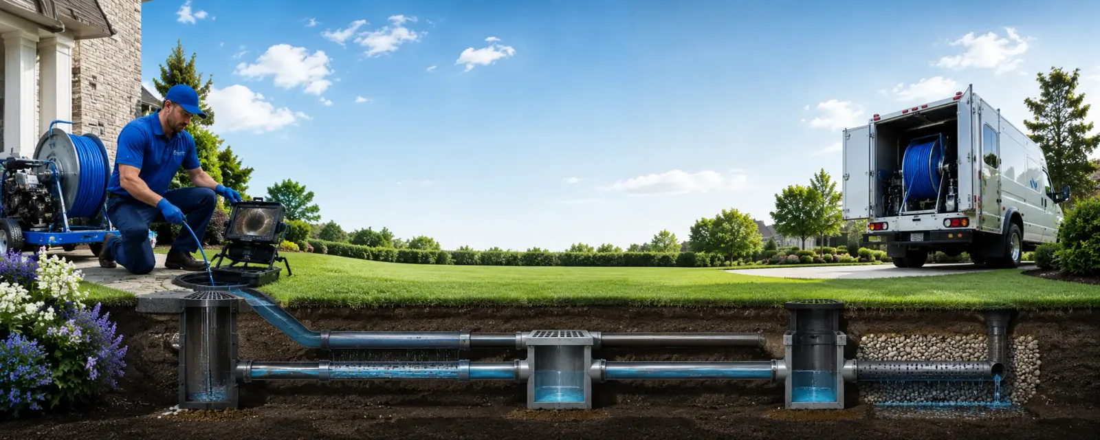 Outdoor drain cleaning information for Castor, LA